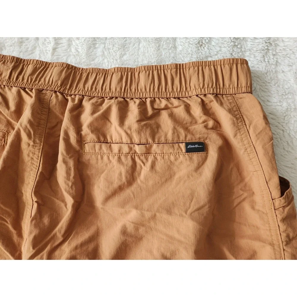 Eddie Bauer Men's Ripstop Tech Pull On‎ Shorts Mens XL Tan